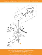 YAMAHA Nut, Crown, 90176-06003