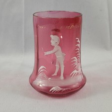 Vintage Cranberry Mary Gregory