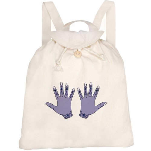Mystic palms canvas rucksack - palms',