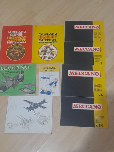 Vintage meccano instructions - meccano,