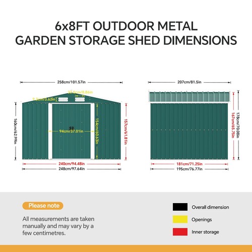 Metal shed outdoor garden - metal,