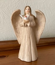 5 inch Angel with Dove resin figurine ornament, Touched by Angels collection