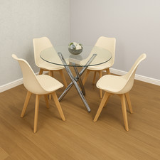 Modern Round Glass Dining