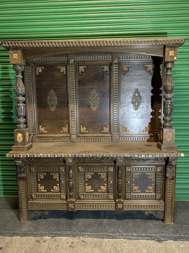 Old solid oak - dresser, from