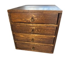 Wood apothecary box specimen - wood,