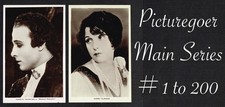 PICTUREGOER - Main Series ☆ FILM STAR ☆ 1920s Postcard Selection #1 to #200