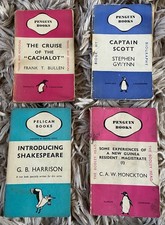 Job Lot of  4 Vintage Penguin Books  1930s/40s Early Editions mixed  condition 