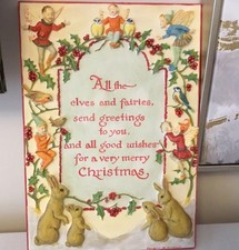 PAST TIMES VINTAGE STUNNING CHRISTMAS PLAQUE BASED ON MARGARET TARRANT’S DESIGN 