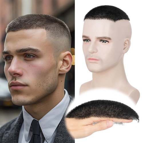 Buzz cut mens human hair - buzz-cut,