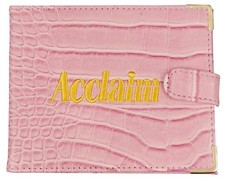 ACCLAIM Rigid Bowls Scorecard Holder Folding Synthetic Reptile Pink Ex Display
