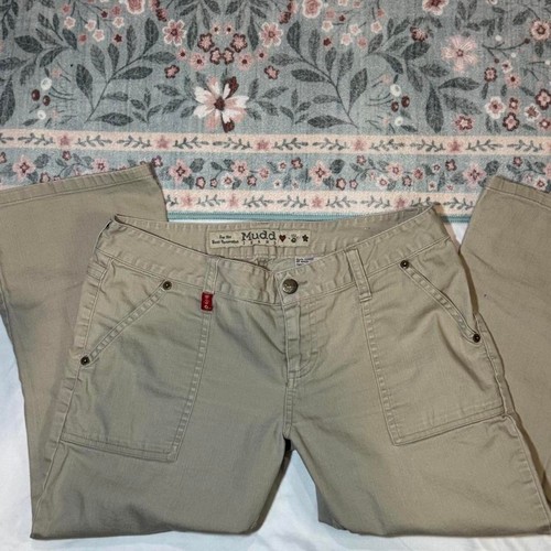 Vintage y2k mudd khaki - khaki, capris