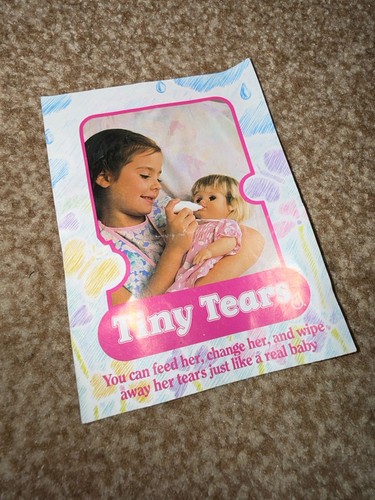 Tiny tears leaflet - tears, 80s