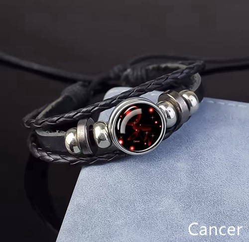 Leather bracelet wristband - bracelet,