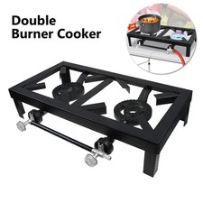 Double portable burner cast - portable,