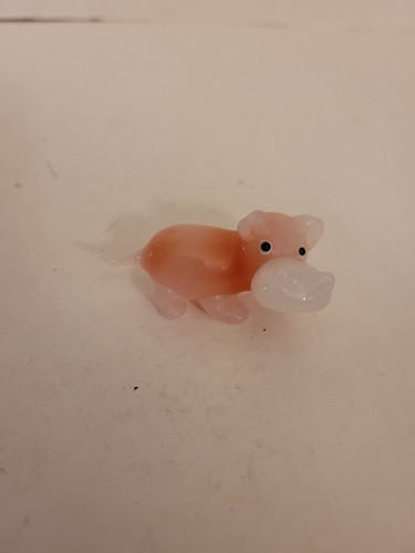 Blown glass hippo - glass, figurine