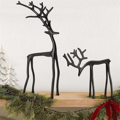Modern black reindeer - black,