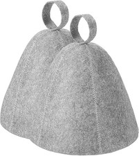 2PCS Sauna Hat,Ergonomi Felted