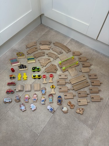 Wooden train track pieces brio - wooden,