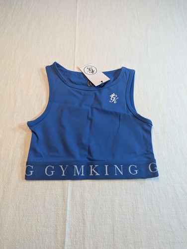 Gym king girls blue crop - king, top