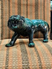Vintage 1970’s Large Blue Mountain Pottery Tiger Figurine Made In Canada VGC