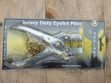 Vintage "PRO-TEK" Heavy Duty Eyelet Plier - Un-Opened & Includes 100 Eyelets