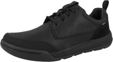 Clarks BNIB Mens Casual Shoes ASHCOMBE LO GTX Black Leather Various Sizes
