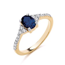 9ct Gold on Silver Simulated