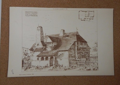 Antique architects print - architects,