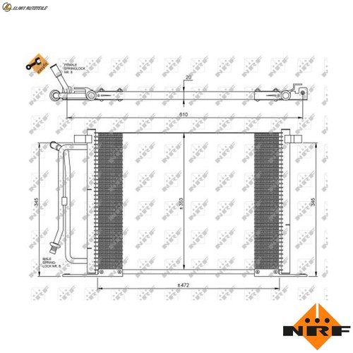 Condenser air conditioning - air,