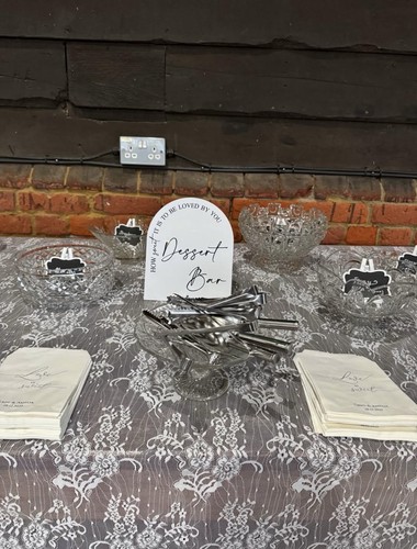 Wedding sweet table glass - table,