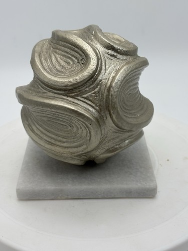 Neolithic carved metal ball - metal,