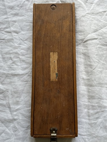 Vintage wooden slide - slide, lid