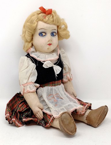 Antique rag doll early - doll,
