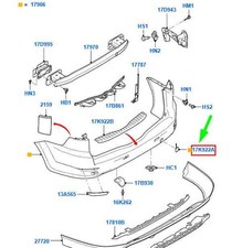 FORD MONDEO MK3 Estate Rear Bumper Tow Eye Cover 1704622 NEW