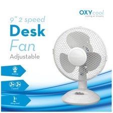9" Desk Fan - 2 Speed Tilting