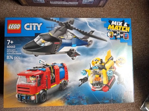 Lego city helicopter fire - city, helicopter,