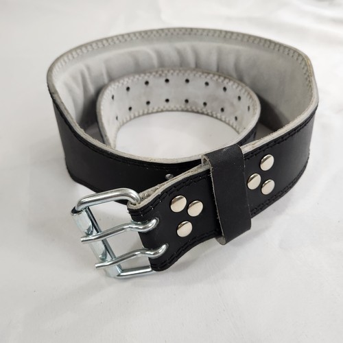 Gold gym split leather belt - gym,