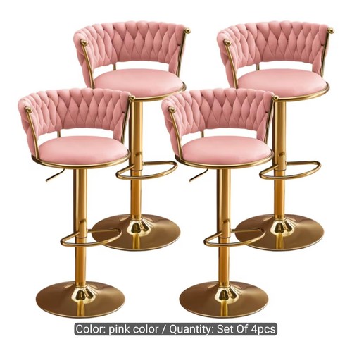 Luxury woven velvet swivel bar - velvet,