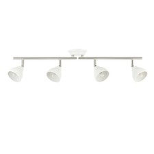 Modern White & Brushed Chrome