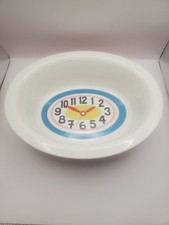 Clock  Large Pie Dish By Cath