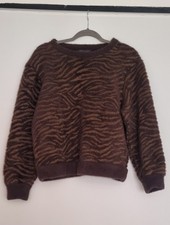 Womens M&S Fluffy Tiger Knit