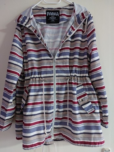 Women striped parka a - parka, in