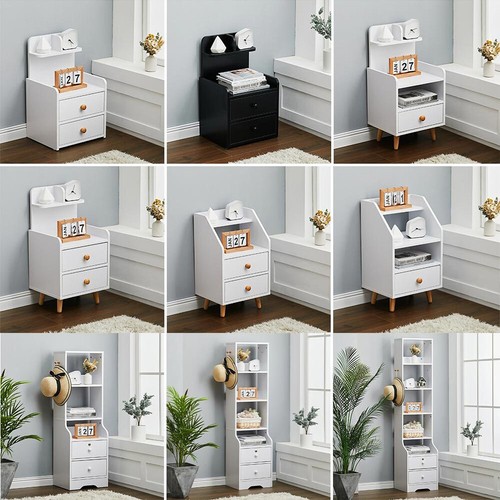 White extra tall bedside - white,