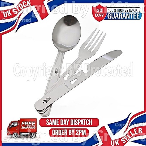 3pc stainless steel camping - stainless,