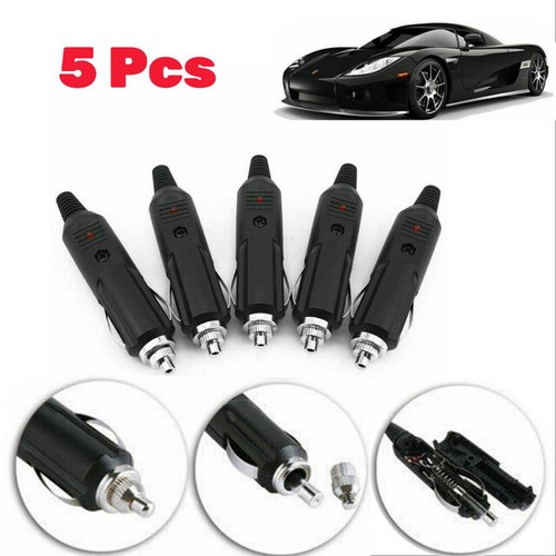 5pcs 12v male car - 12v, cigarette