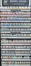AV Vallejo Model Colour Acrylic Paint 17ml Dropper Bottle Color 4 Modelling New