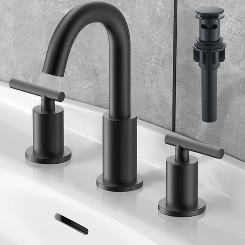 Black widespread bathroom - black,