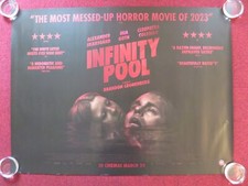 INFINITY POOL UK QUAD ROLLED POSTER MIA GOTH ALEXANDER SKARSGARD 2023