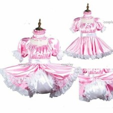 Sissy maid satin dress