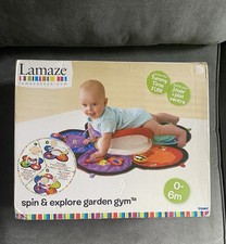 Lamaze Spin And Explore Garden Gym And Play Mat